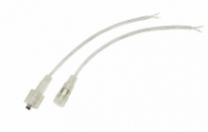 изображение Соединительный кабель (2pin) герметичный (IP67) 2х0.35мм² прозрачный REXANT