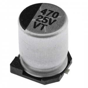 Изображение Конденсатор электролитический KSE-SMD-470UF-25V-0810-105