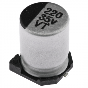 Изображение Конденсатор электролитический KSE-SMD-220UF-35V-0810-105