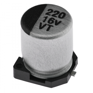 Изображение Конденсатор электролитический KSE-SMD-220UF-16V-0607-105