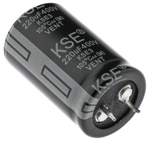 Изображение Конденсатор электролитический KSE-220UF-400V-2540-105-S