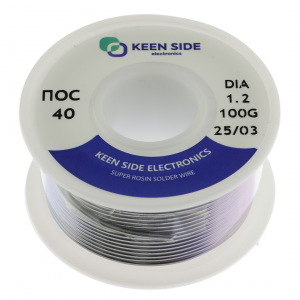 Изображение Припой Sn40/Pb60-d1.2-100g ПОС 40