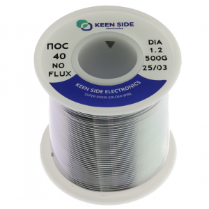 Изображение Припой Sn40/Pb60-d1.2-500g ПОС 40