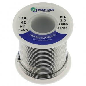Изображение Припой Sn40/Pb60-d2.0-500g ПОС 40
