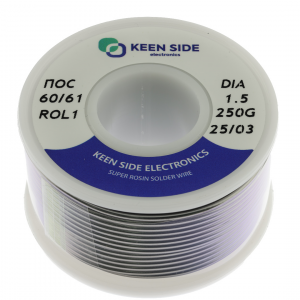 Изображение Припой Sn60/Pb40-d1.5-250g flux ROL1 ПОС 60/61