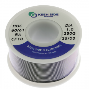 Изображение Припой Sn60/Pb40-d1.0-250g flux RA KS10 ПОС 60/61