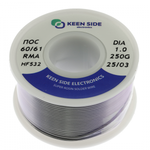 Изображение Припой Sn60/Pb40-d1.0-250g flux RMA KS532 ПОС 60/61