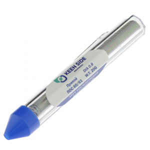 Изображение Припой Sn60/Pb40-d0.8-20g-tube flux ROL1 ПОС 60/61