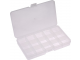 доп. изображение Контейнер органайзер для мелочей 15 ячеек 2.3*10.2* 17.7 см прозрачный-1