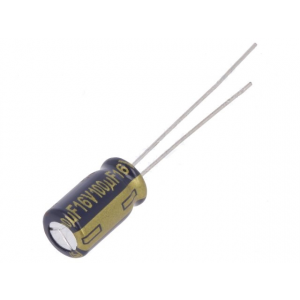 Изображение Конденсатор электролитический низкий импеданс 100uF 16V 20% / EEUFC1C101