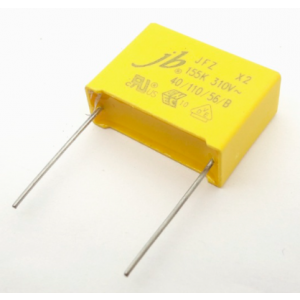 Изображение Конденсатор пленочный 0.15uF 310V 10% X2 / JFZ-150N/310-P15 / JFZ0A9154K150000B