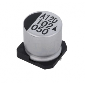 Изображение Конденсатор электролитический SMD 220uF 50V 20% 10x10.5mm / HV221M050G105ETR