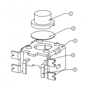 Изображение Кнопка тактовая L-KLS7-TS1102B-7.0-260-T