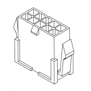 Изображение Разъём MF-02Mкорпус (MF-2x1M)(L-KLS1-4.20-2x01-FH)