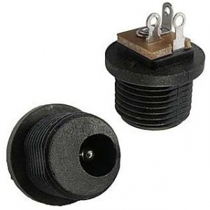 Изображение Разъём питания низковольтный TC-021 2.0mm / гнездо 5.5x2.1mm на корпус