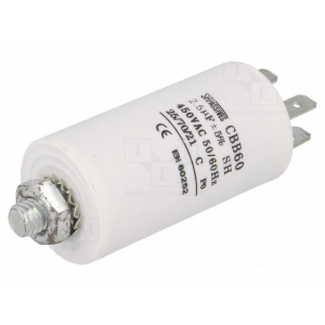 Изображение Конденсатор пусковой 2.5uF 450V 5% / CBB60E-2.5/450