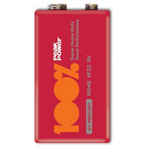 Изображение Батарейка 6F22/PP1604E/9V-S1 / 9V Super Heavi Duty