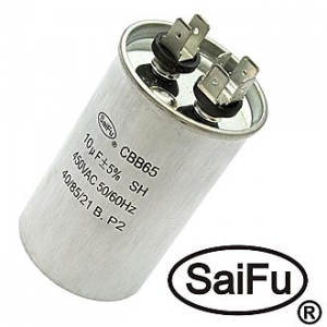 Изображение Конденсатор пусковой CBB65 10uF 450V (SAIFU)