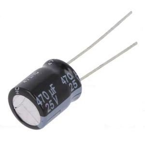 Изображение Конденсатор электролитический 470uF 25V 10x12.5 105C Low ESR / EEUFR1E471