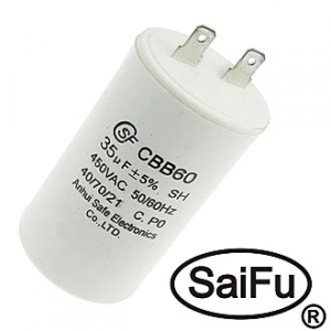 Изображение Пусковой конденсатор CBB60 20uF 630V WIRE
