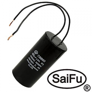 Изображение Пусковой конденсатор CBB60 60uF 450V WIRE (SAIFU)