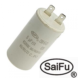 Изображение Пусковой конденсатор CBB60 5uF 450V (SAIFU)