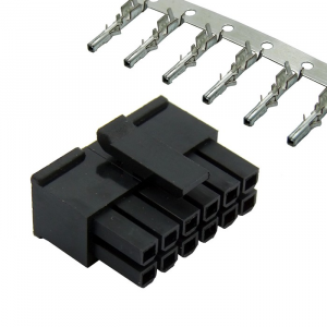 Изображение Разъем питания низковольтный MMF-2x6F pitch 3.0 mm + Terminal