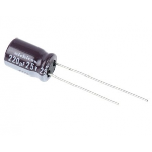 Изображение Конденсатор электролитический 220uF 25V 8x11.5 85С / UVR1E221MPD1TA