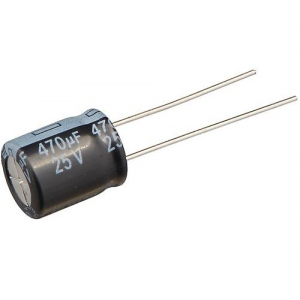 Изображение Конденсатор электролитический низкий импеданс 470uF 25V 10x12 105C / SH025M0470B5S-1012