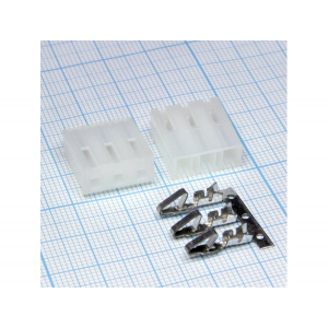Изображение Разъем питания низковольтный MHU-03 pitch 5.08 mm + terminals