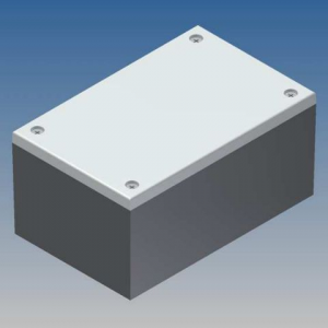 Изображение Корпус CP/2.20 / 110x70x53.9 серый со светло-серой крышкой, со стойками для плат