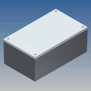 Изображение Корпус CP/3.20 / 160x96x66.9 серый со светло-серой крышкой, со стойками для плат