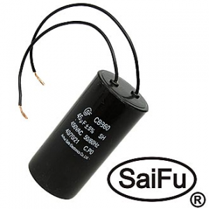 Изображение Пусковой конденсатор CBB60 45uF 450V WIRE (SAIFU)