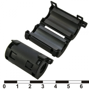 Изображение Фильтр ферритовый на провод ZCAT2032-0930-BK (black)