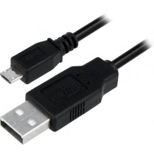 Изображение Шнур USB LX8446 / штекер USB на штекер micro USB 1.0m черный