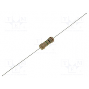 Изображение Резистор постоянный выводной 0.5W 470R 5% / CF1/2W-470R