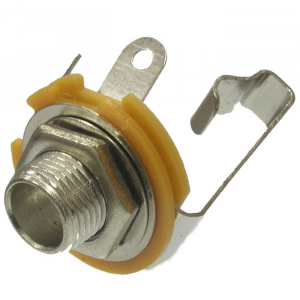 Изображение Разъём питания штырьковый SZC-0068 mono 6.35 mm