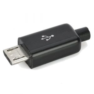 Изображение Разъём MMUSB-M/B / штекер micro USB, черный
