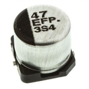 Изображение Конденсатор электролитический SMD 47uF 25V 20% 6.3х5.8mm SMD / EEEFP1E470AP