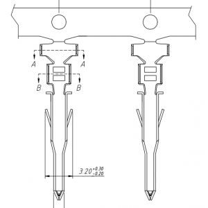 Изображение Контакты MF - M (4310TM2) (T-DS1073-02-PC600) (L-KLS1-4.20-MT)