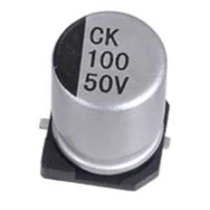Изображение Конденсатор электролитический SMD JCK 100uF 50V 20% 8x10,5mm 105C SMD / JCK1H101M080105