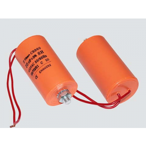 Изображение Конденсатор пусковой CBB60-G 16uF 450V 5% (40Х70) гибк.выв.+БОЛТ/ CBB60-G166J450V040070