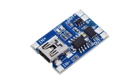 изображение MOD-TP4056-MUSB-P / зарядки Li-Ion акк. на TP4056, разъем Mini USB, Ucc=5V, Imax=1A с защитой