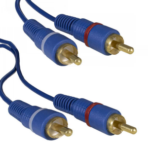 Изображение Шнур 2 RCA - 2 RCA BL 3m