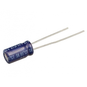 Изображение Конденсатор электролитический 47uF 50V 85C 0611 / SK050M0047BZF-0611