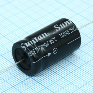 Изображение Конденсатор электролитический аксиальные выводы 2200uF 25V 16x28 85C / TS13AE1E222MSB000R