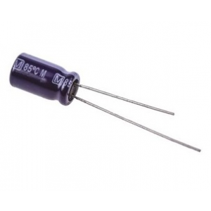 Изображение Конденсатор электролитический 100uF 35V 20% 85C 6.3x12mm / ECA1VM101