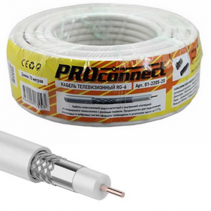 Изображение Кабель 01-2205-20 RG-6U 48% 20м(б)