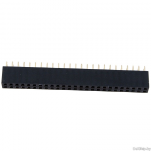 Изображение Разъём питания низковольтный PBD 2x25 (PBD-50) / 2x25pin, гнездо на плату шаг 2.54