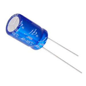Изображение Конденсатор электролитический JRB 1000uF 16V 20% 10x16 105C P:5mm / JRB1C102M05001000170000B